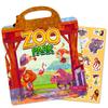 Children'S Diy Zoo Animal Cognition Early Education Book Repeated Attachment Cultivation Quiet Book Jelly Sticker Book
