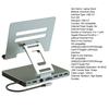 Laptop Stand Docking Station Multiport USB 3 TF Card Slot 4K 60HZ HDMI-compatible PD Charging Gigabit Ethernet Aluminum Alloy Type-C Hub Adapter