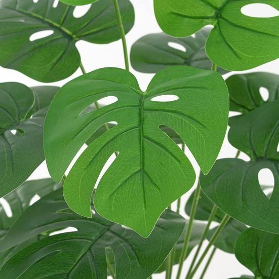 Искусственные растения Monstera Deliciosa, 18 головок, реалистичный домашний офисный стол, центральная часть, искусственные листья, искусственная зелень, украшение для дома и улицы