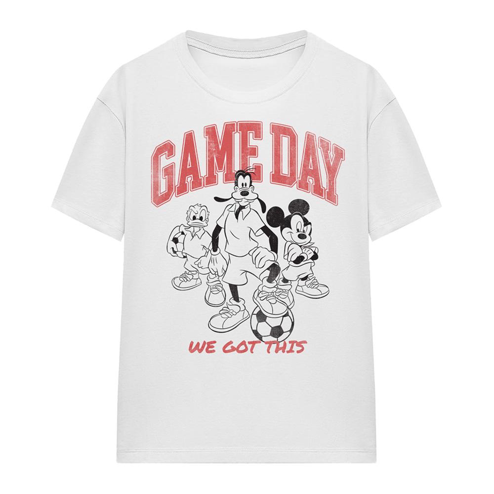 Disney Womens/Ladies Friends Game Day Mickey T-Shirt