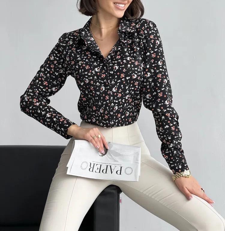 Европейско-американская приталенная рубашка с длинным рукавом: Элегантный и современный