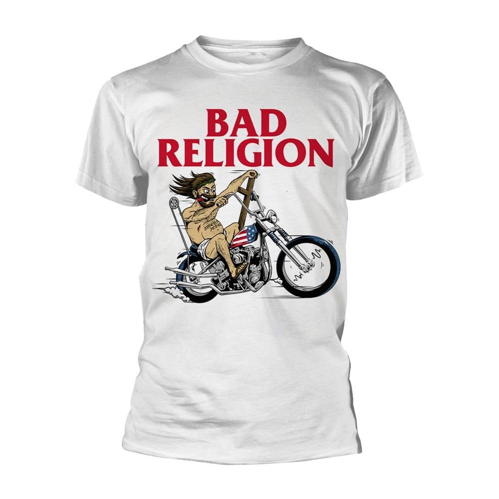 BAD RELIGION - AMERICAN JESUS WHITE T-Shirt Small