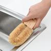 Pot Brush Dishwashing Brushes with Rubber Wood Handle Household Easy Hanging for Washing Dishes Pots