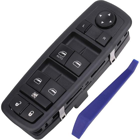 Obaee Power Window Switch Master Control Button Left Driver Side Compatible With 2011-2016 Dodge Journey 2.4L 3.6L, Replacement OEM 68084001AB