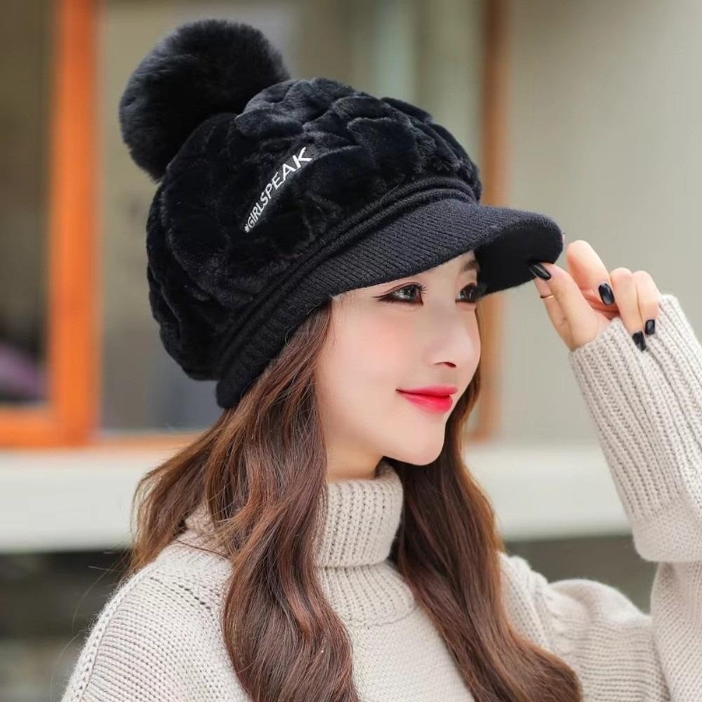 Thickened Winter Cap Windproof Ear Protection Hat New Beanies Bonnet  Women