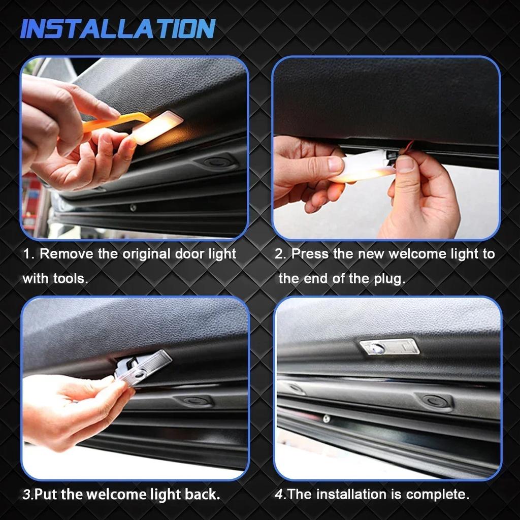 BAAY1 2pcs For BMW X3 E83 F25 G01 F97 LED Car Door Light Laser Projector Welcome Lamp logo Welcome bulb Auto Accessories