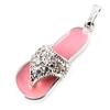 [E0235] — Розовый серебряный кулон «Щипцы»
