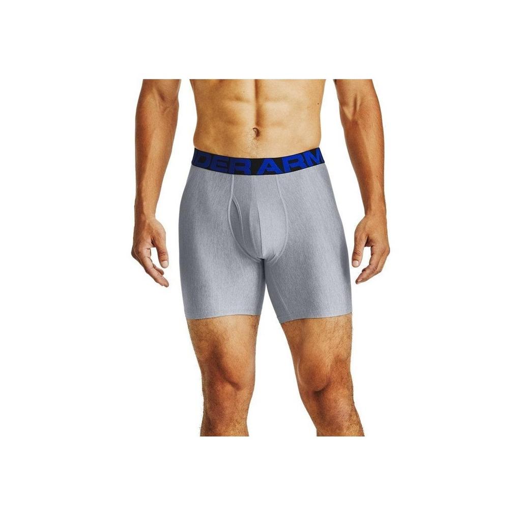 Under Armour Tech Boxerjock растягивающиеся боксеры мужские нижнее белье Ironstone Blue 1363619-408