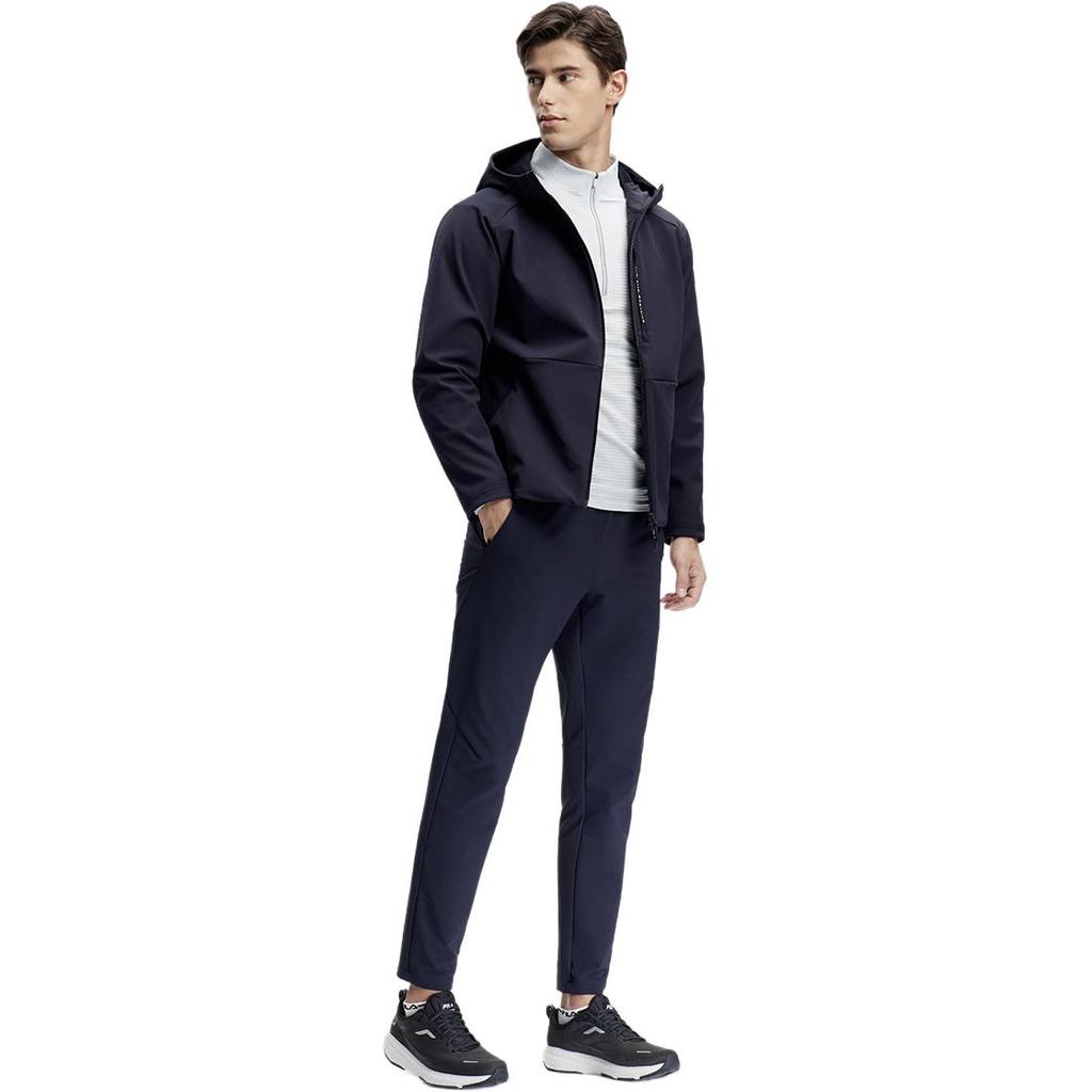 Fila Однотонная фитнес-куртка из тканого материала с капюшоном Мужские куртки Королевский синий A11M411712F-NV