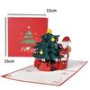 Xmas Tree Santa Kid Party Gift Invitations Marry Festival Decoration Christmas Card Greeting Cards