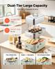 VEVOR Electric Food Steamer 13L 2-Tier Stainless Steel for 3-6 Servings