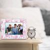 Розовая рамка для фото в стиле шинуазри с цветами 5x7, Декор для комнаты Love Shack Fancy, Французская toile с цветами в стиле грандмиллениал, Фоторамки для стола