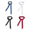 DIY Satin Adjustable Neck Chain Long Silk Skinny Scarf Women Neck Hair Band Solid Printed Neckerchief Female Hairscarf