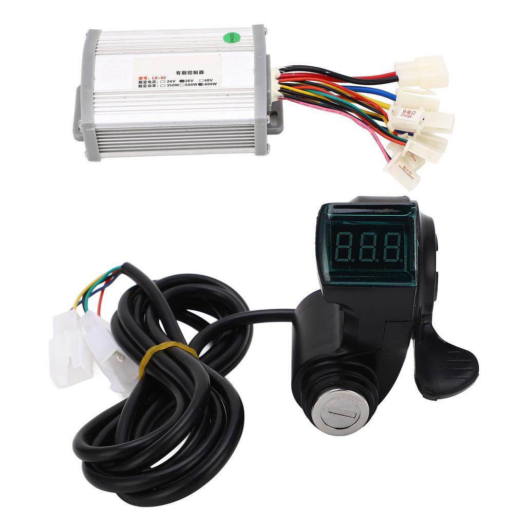 Комплект контроллера двигателя велосипеда 36 В 800 Вт с дисплеем дроссельной заслонки и чувствительным управлением, контроллер щеточного двигателя с