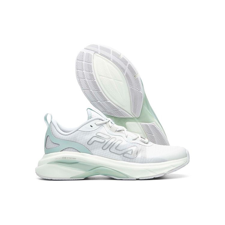 Fila Атлетика Удобная Универсальная Ткань Синтетическая Кожа Низкий Верх Тренировочные Кроссовки для Бега Женские кроссовки Серый Белый A12W112203FBB