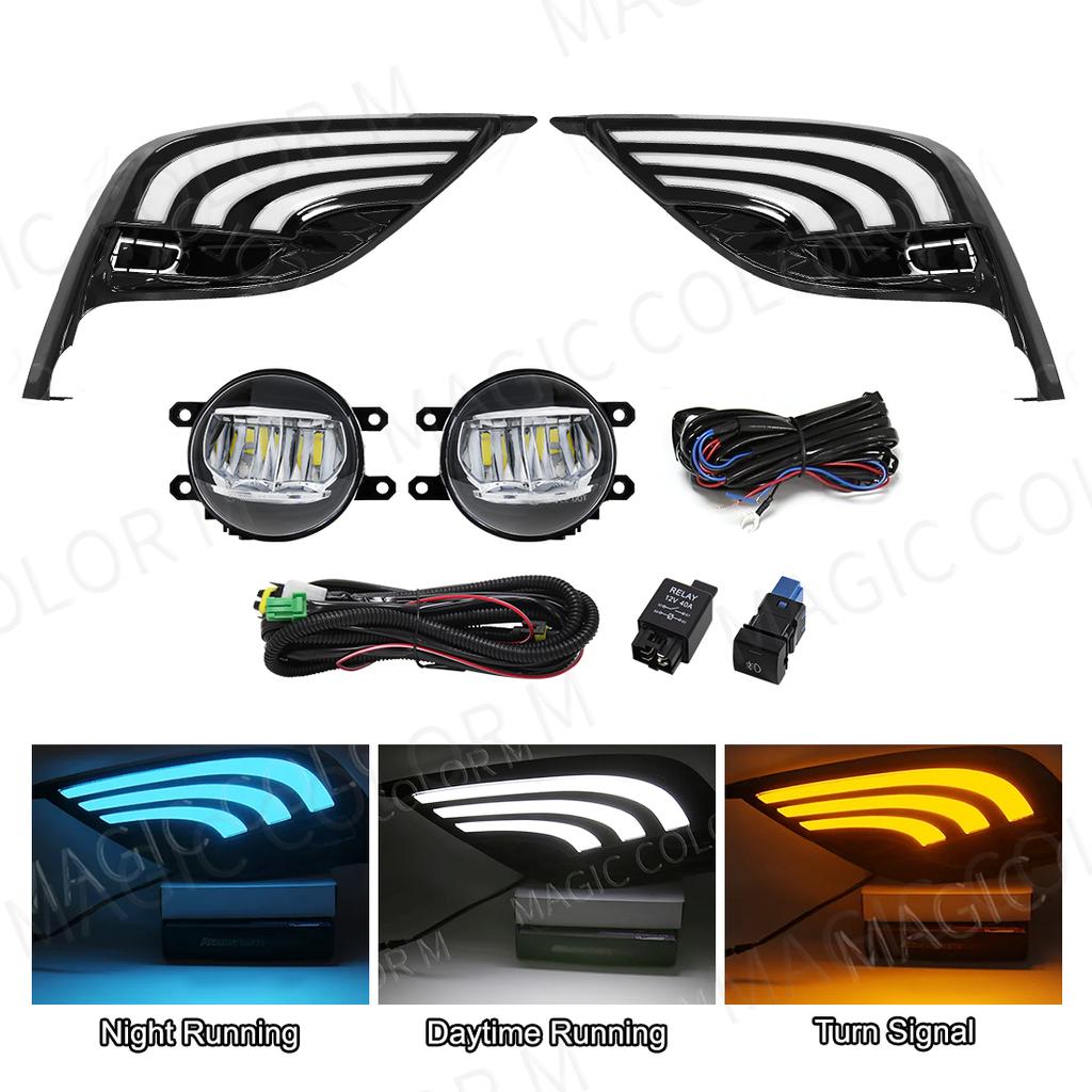 81482-06190 81481-06220 Светодиодные противотуманные фары DRL дневные огни для Toyota Camry 2025 2025 2025 Крышка бампера Лампа дневного света