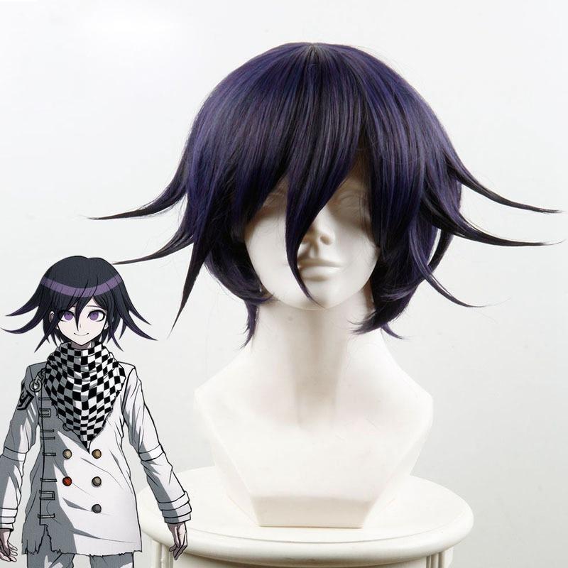 Аниме Danganronpa V3 Kokichi Oma Косплей Костюм Президент Ома парик шарф плащ Хэллоуин карнавальный костюм комплект униформы