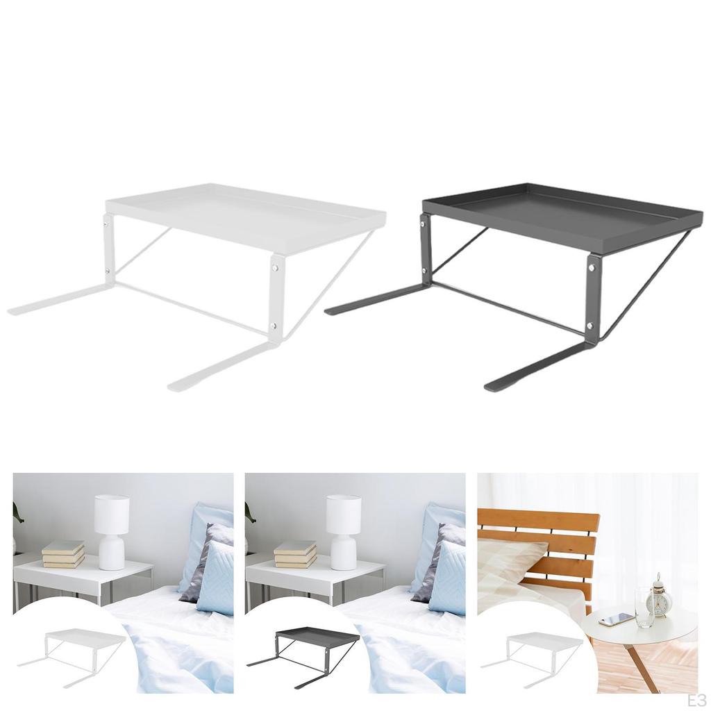 Bed Bedside Shelf Frame Clamp Detachable Easy Install Bracket Inserted Into Mattress Table