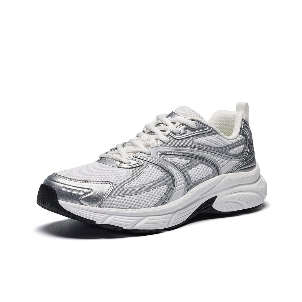 Men's Sneakers ANTA AT2008 Running Shoes Men's Low-top Papyrus White/Silver