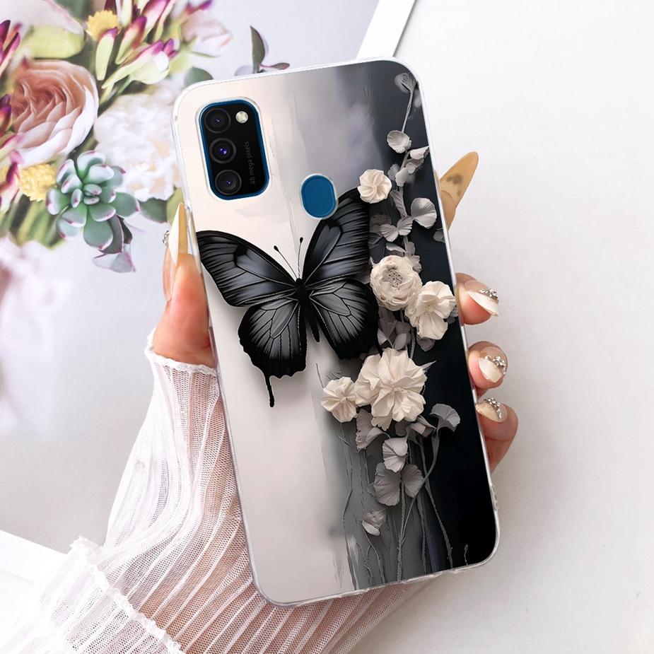 Чехол для Samsung Galaxy M21 SM-M215F Новый модный расписной чехол Мягкий силиконовый чехол для Samsung M21 2021 M 30 s Galaxy M30s Fundas