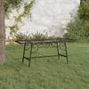 VidaXL Tree Bench 110 Cm Black Steel 318827