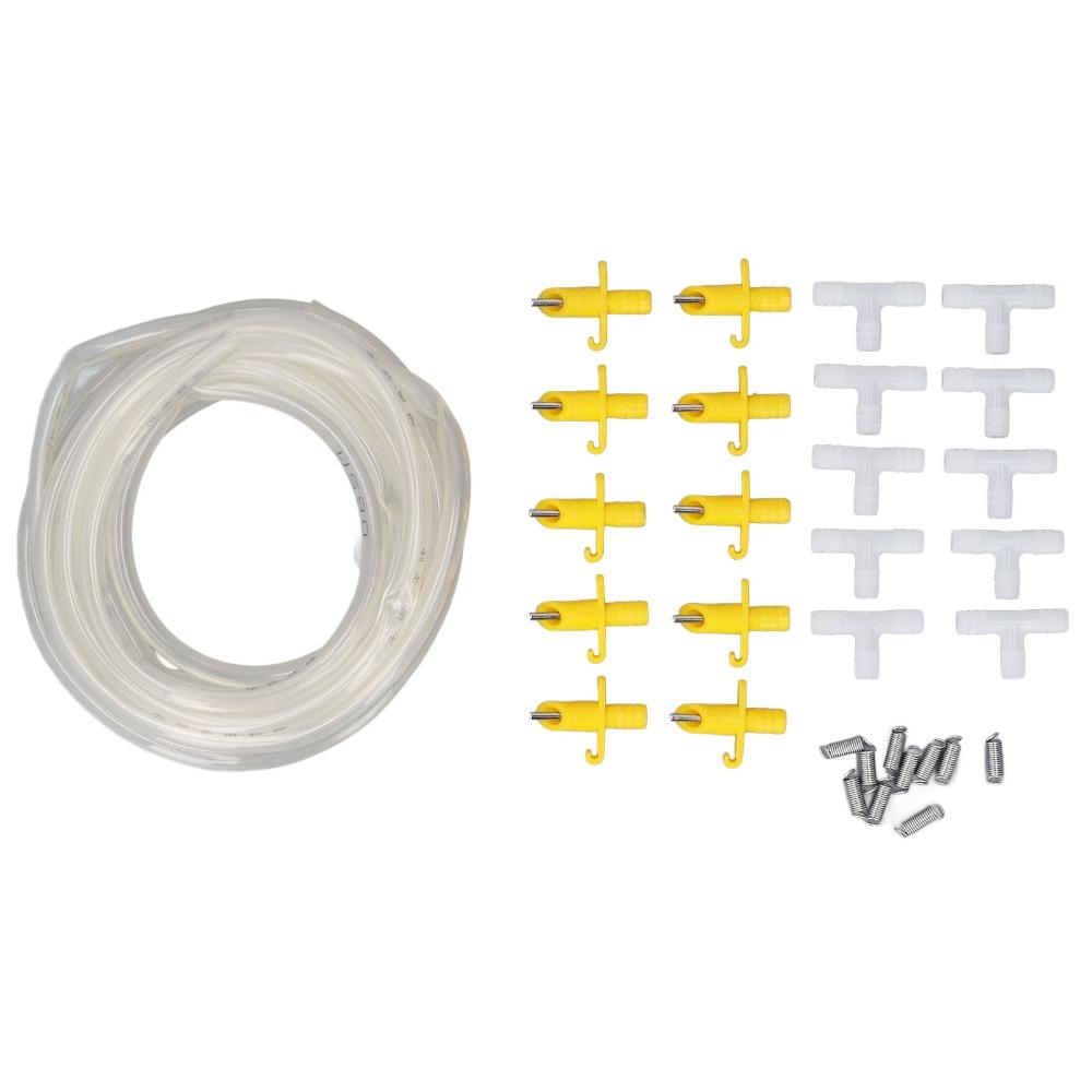31Pcs Steady Hydration System 8mm Diameter Caged Animal Waterer Drinking Solution Wire Mesh Frame