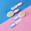 2 Pcs/Set Baby Hairbrush Comb Portable Newborn Infant Toddlers Soft Hair Brush Head Massager Set Baby Kids Hair Care Supplies