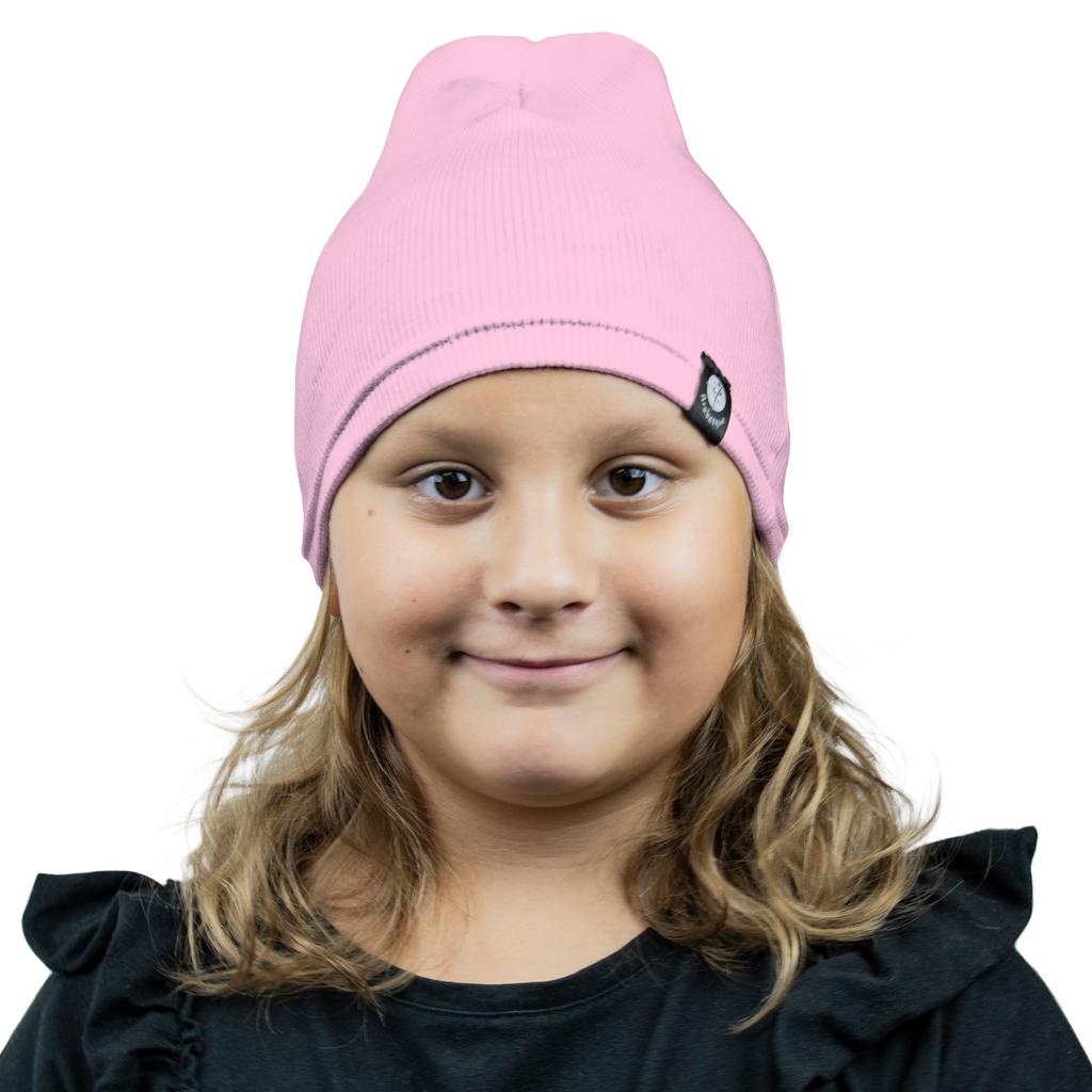 Czapka Bawełniana 1W M01 Różowa 40/46