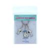 Snoopy Goods Acrylic Keychain Set Green S8351619 [Sunstar Stationery] 3-Piece