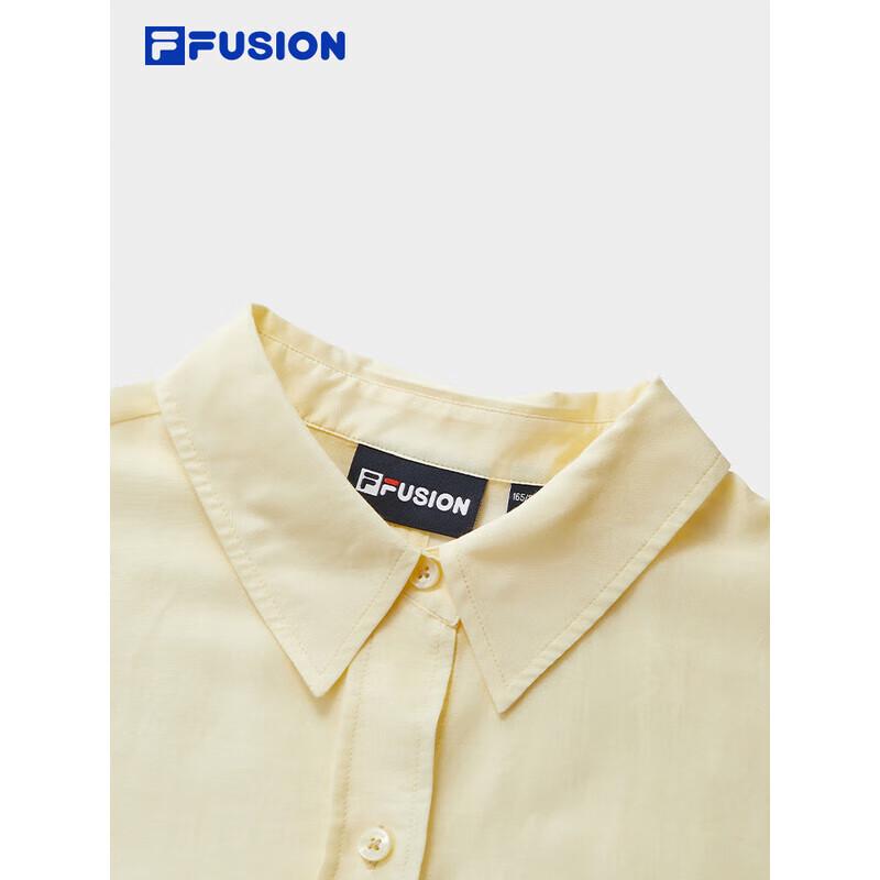 FILA FUSION Women's Casual Loose Woven Long Sleeve Shirt