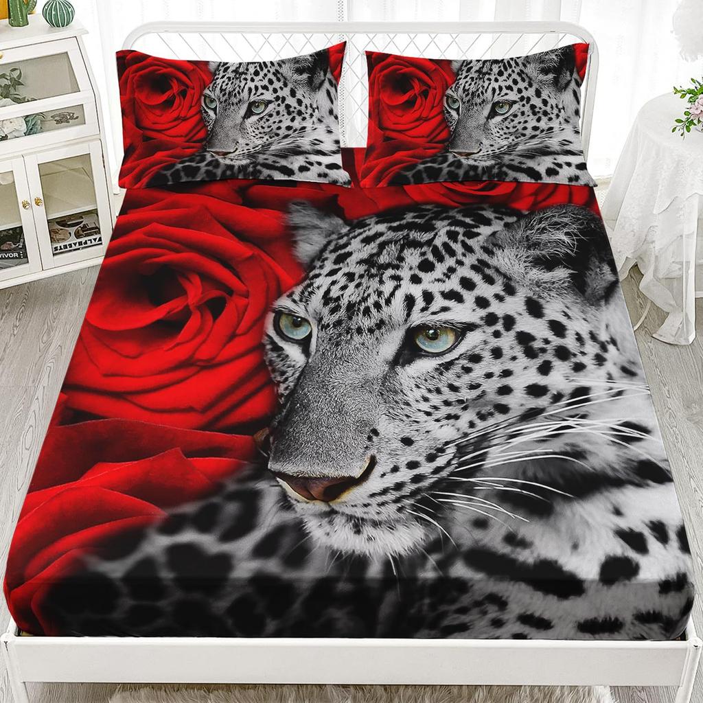 Матрас с животным узором Комплект постельного белья из трех предметов Цифровая печать Комплект для кровати из трех предметов Матрас Детский Взрослый