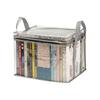 Foldable book box student dormitory classroom book organizer transparent waterproof household book organizing storage box Fun for All Ages