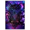 Full Round/Square 5D Diy Diamond Painting Purple Mystic Owl Diamond Embroidery Cross Stitch Kits Home Decor Handmade Gifts