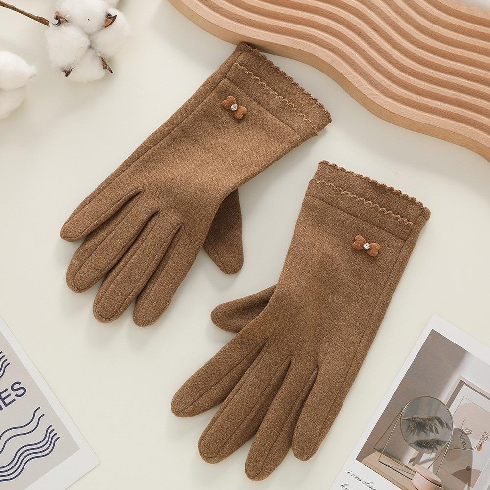 Warm Touch Screen Gloves Touchable Screen Driving Mittens New Full Finger Gloves Women