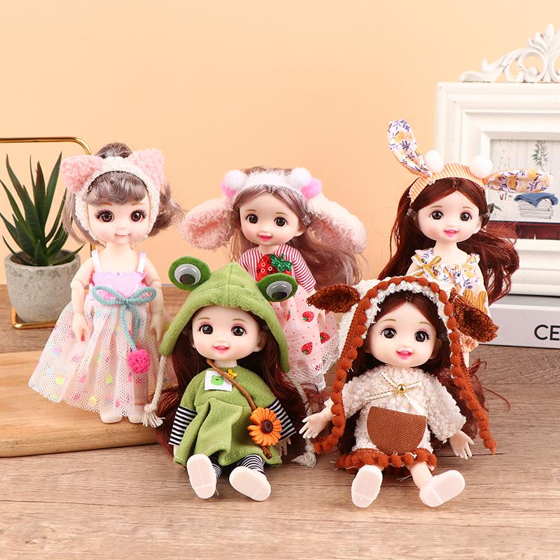 Innovative And Practical For Girls Birthday Gift Cute Princess Diy Dress Up Toys 16Cm Exquisite Mini Imitation Dolls