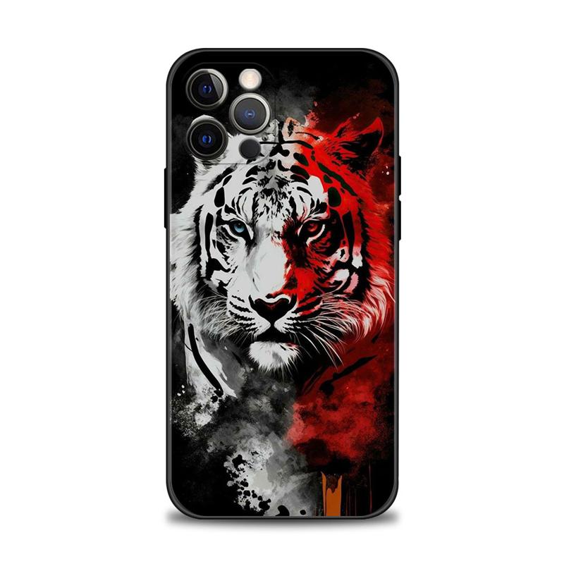 Чехол для телефона с изображением животного тигра и льва для iPhone Samsung Galaxy Redmi Xiaomi Oppo OnePlus Note SA 7 8 9 10 11 12 13 14 20 21 22 23 53 54 Pro Max Ultra