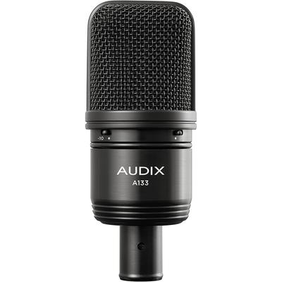 AUDIX A133 Конденсаторный микрофон с большой диафрагмой для записи инструментов, гитарных усилителей, оверхедов ударных и видеостриминга в студиях, с пэдами