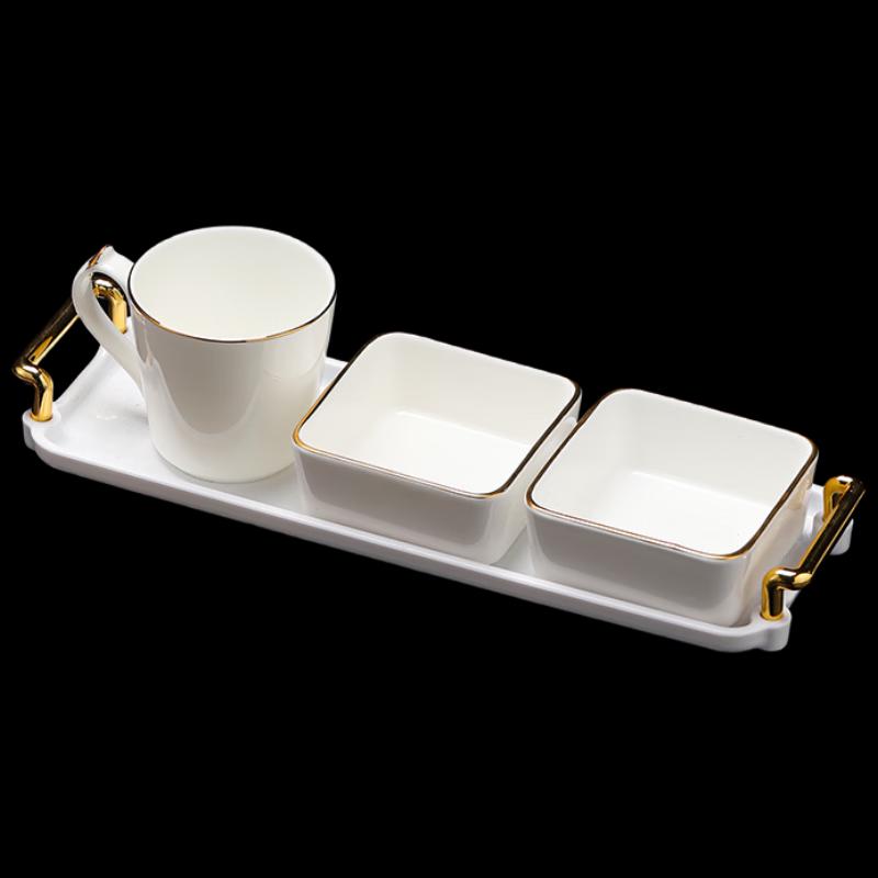 Minimalist Ceramic Coffee & Snack Serving Set
