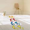 Детский сад, детские наклейки на стену с героями мультфильмов, украшение дома, популярные милые ножки в форме лестницы, 2 шт./компл., следы