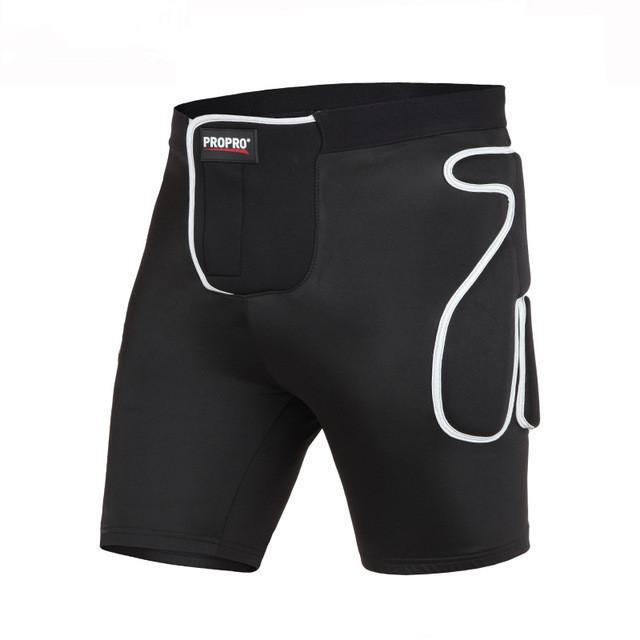 Outdoor Sports Protective Breathable Black/Silver Men/Women Sponge For Ski Skating Riding Diaper Hockey Pants Gear