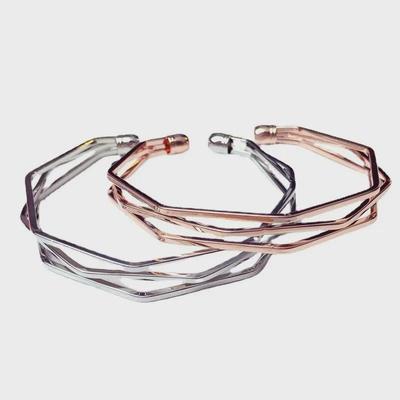 Модный трехлинейный геометрический парный браслет с пятислойным ромбовидным дизайном