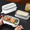 Portable 1.1L Electric Lunch Box for Office Car Picnic Heated Lunch Box Stainless Steel Food Warmer Container Breakfast Machine