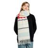 Knitted Wool Scarf Women's Autumn and Winter Mohair Thickened Winter Warm Scarf Versatile Shawl Red