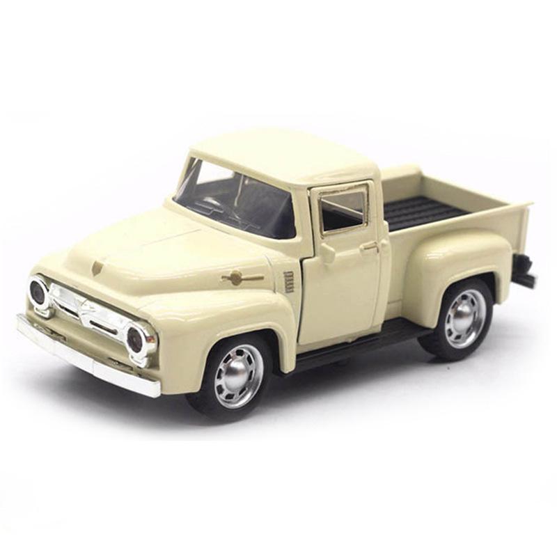 1:32 Classic Rustic Vintage Alloy Pickup Truck Vintage Pull-Back Car Model Toys