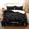 New Blackboard Formula Bedding Set Single Twin Full Queen King Size Bed Set Adult Kid Bedroom Duvetcover Set Mathematical Genius