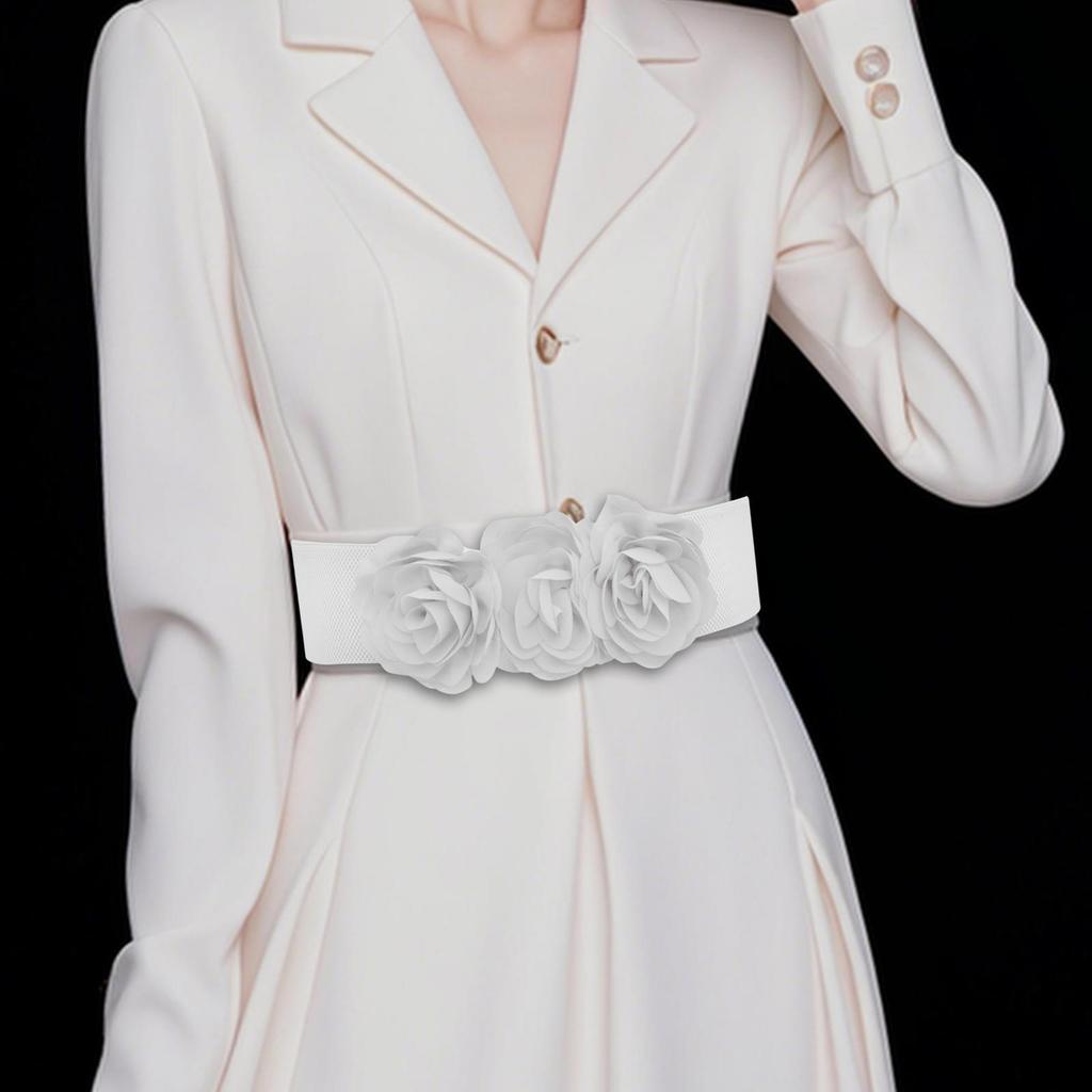 Эластичный пояс для женщин с цветочным узором