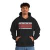 Distressed Washington DC Flag Hoodie | D.C. Retro District Flag Sweatshirt