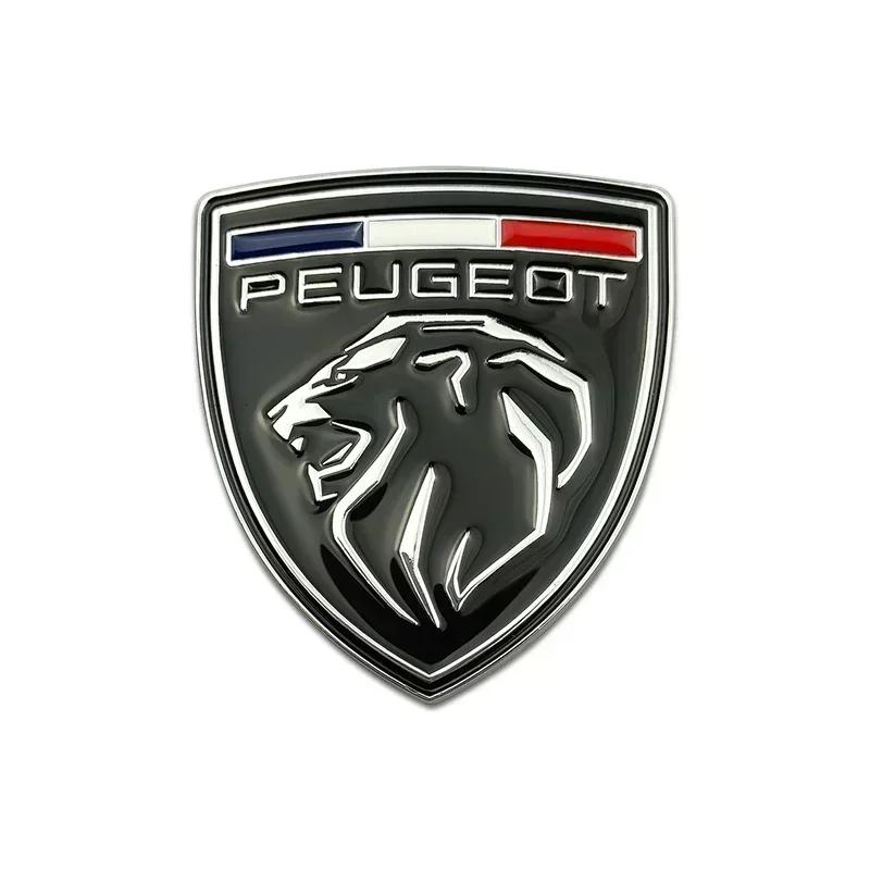 6.2x6cm Metal Car Fender Side Emblem Rear Trunk Badge Sticker for Peugeot 206 207 208 301 508 308 407 5008 2008 4008 106 107 108
