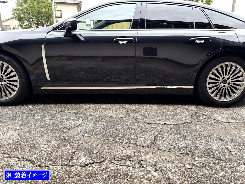 BRIGHTZ Crown Sedan AZSH32 KZSM30 Суперзеркальное покрытие Нержавеющая сталь с покрытием Накладка на порог 4 шт. AZSH 32 KZSM 30 SID-MOL-208