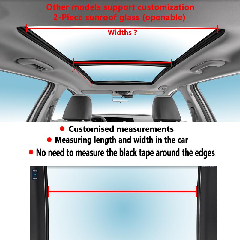 For Volvo XC90 2016~2026 25 MK2 Car Panoramic Sunroof Insulation Roof Visor Electrostatic Adsorption Suede Fabric Sun Protection